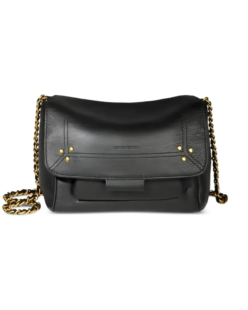 Jérôme Dreyfuss S Lulu Schultertasche mit Kettenriemen - Schwarz Schwarz