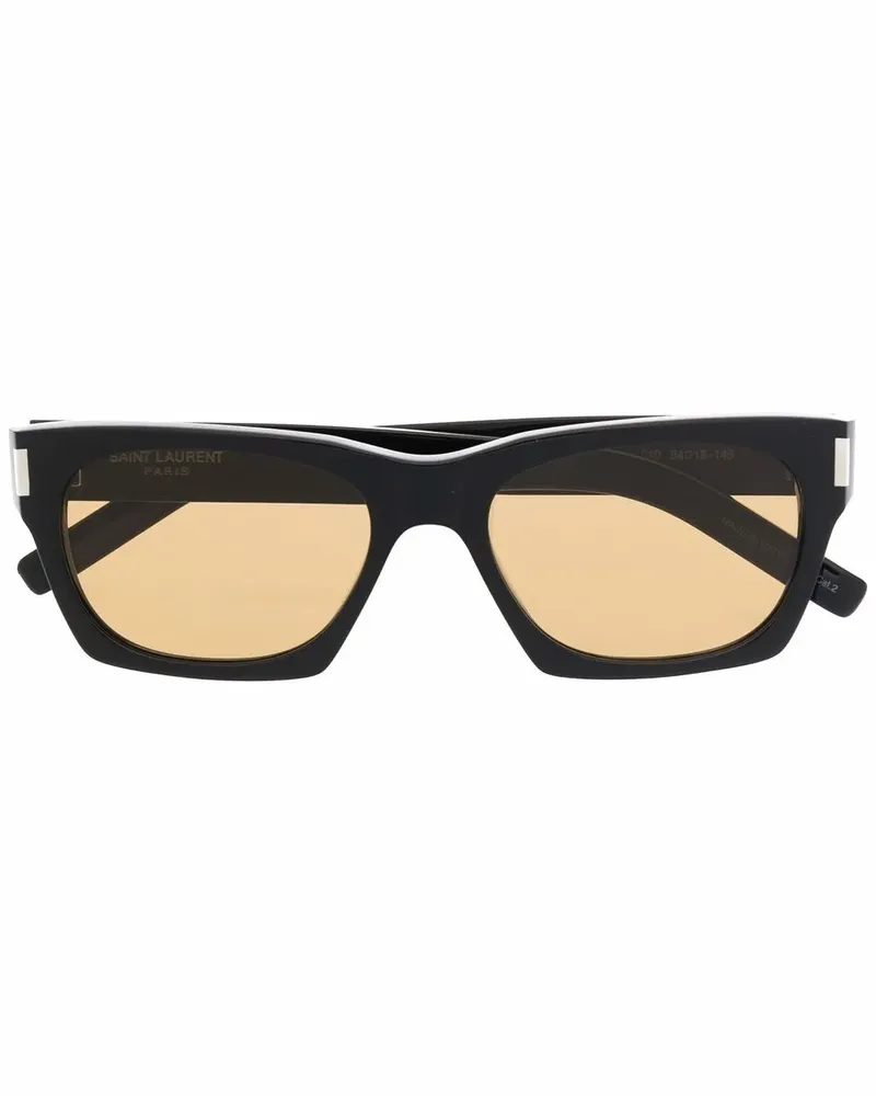 Saint Laurent Eckige SL402 Sonnenbrille - Schwarz Schwarz