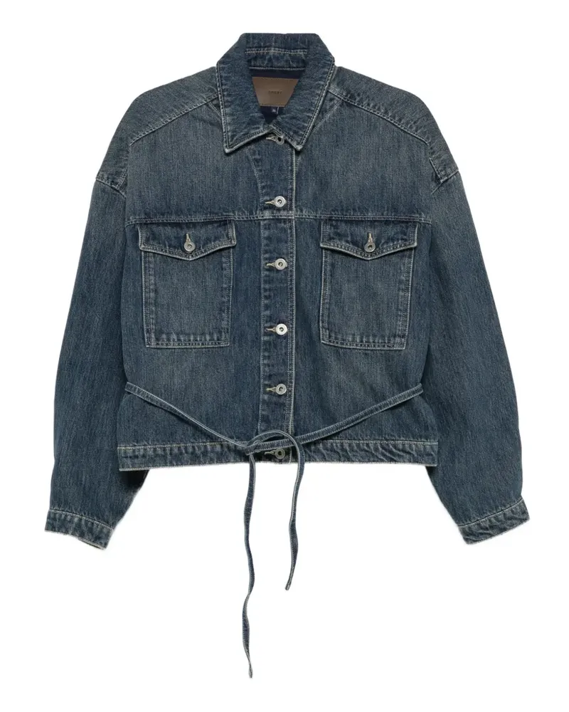 Soeur Lys belted denim jacket - Blau Blau
