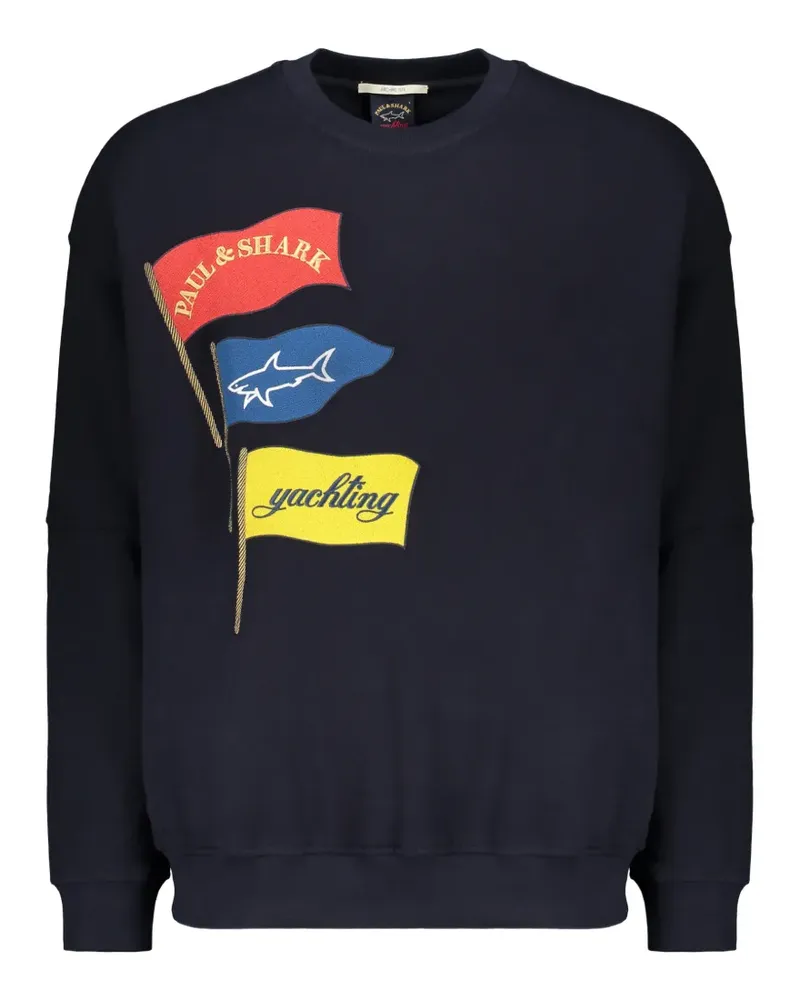 Paul & Shark embroidered-detail sweatshirt - Blau Blau