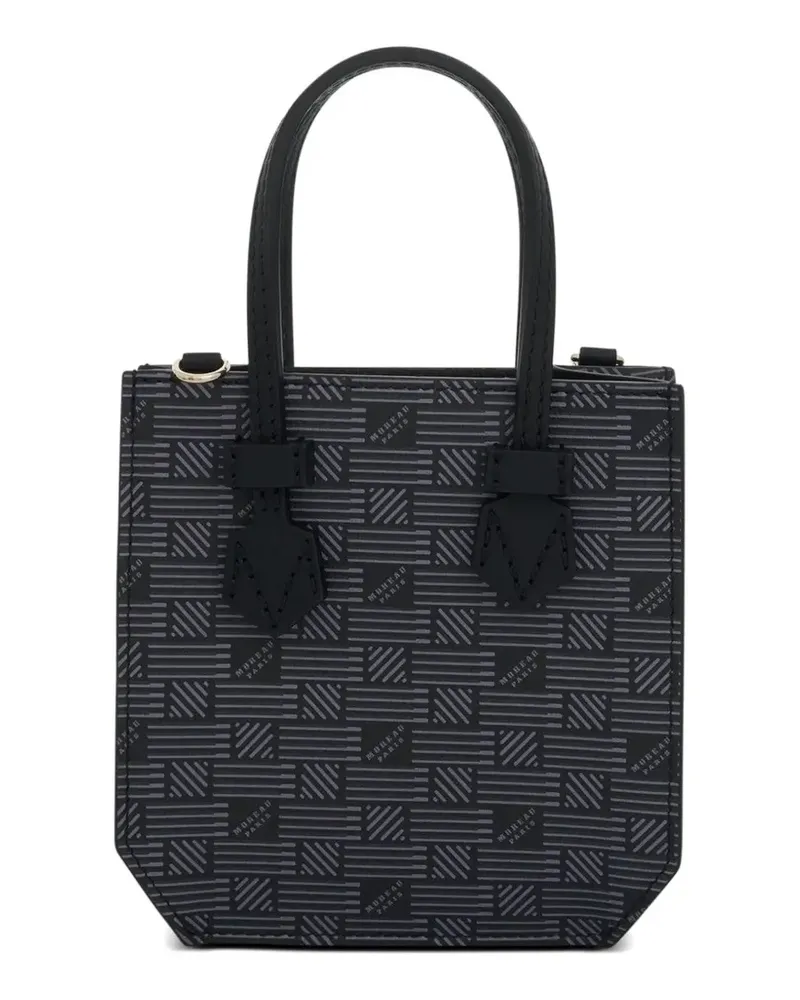 Moreau Paris Bregancon BB monogram tote bag - Schwarz Schwarz