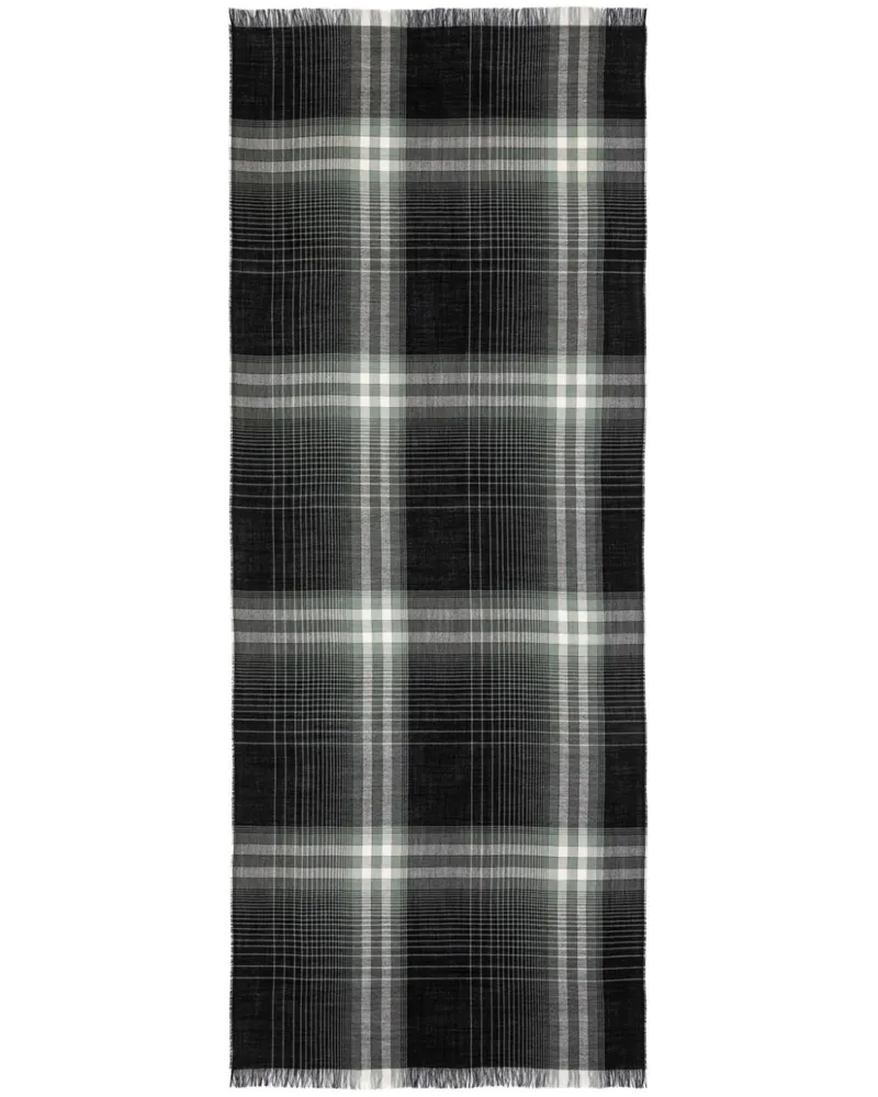 Johnstons of Elgin Karierter Schal - Grün Grün
