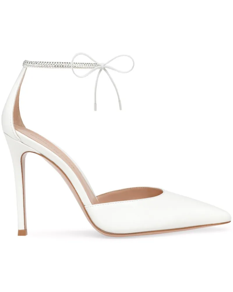 Gianvito Rossi Montecarlo D'Orsay Pumps 105mm - Weiß Weiß