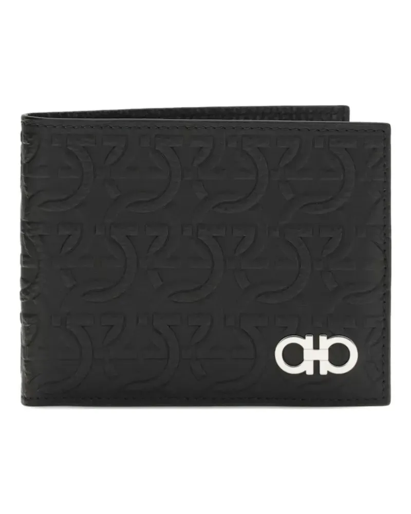 Ferragamo Portemonnaie mit Logo-Muster - Schwarz Schwarz