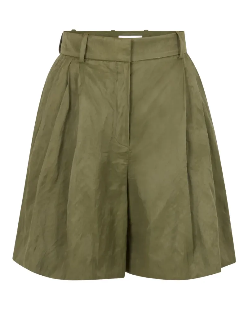 Nina Ricci Klassische Shorts mit Knitteroptik - Grün Grün