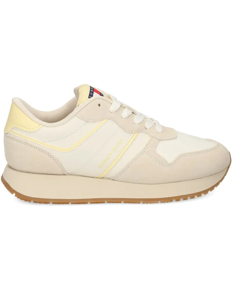 Tommy Hilfiger Sneakers mit Wildledereinsätzen - Nude Nude