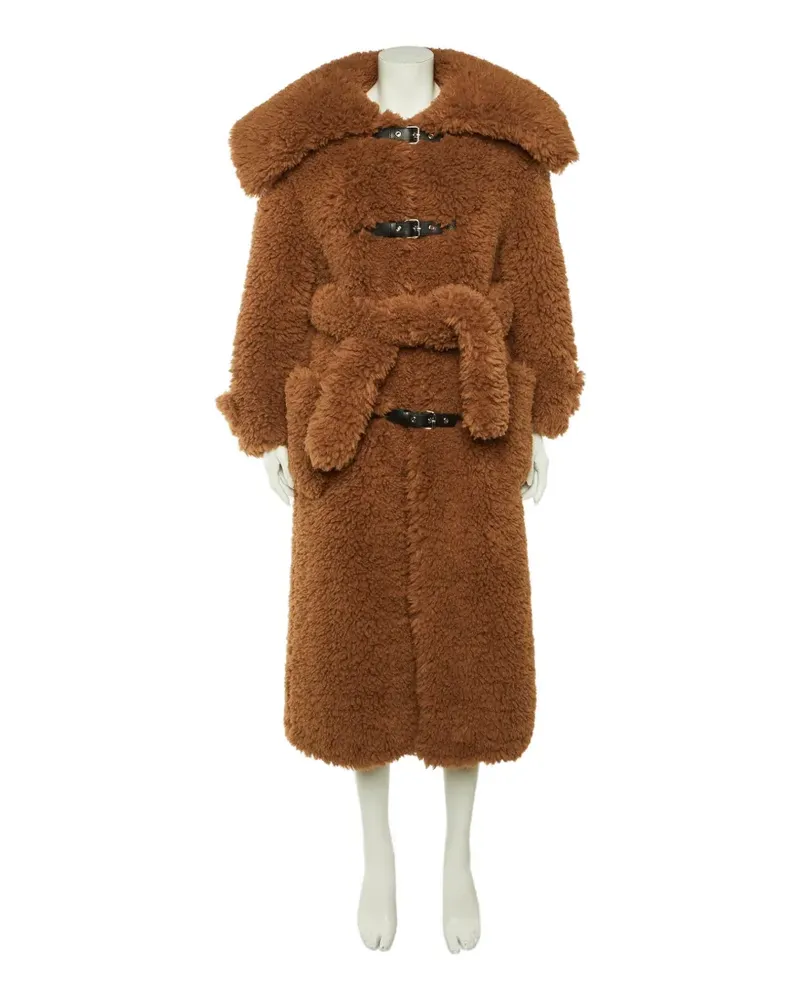 Rokh oversized belted coat - Braun Braun
