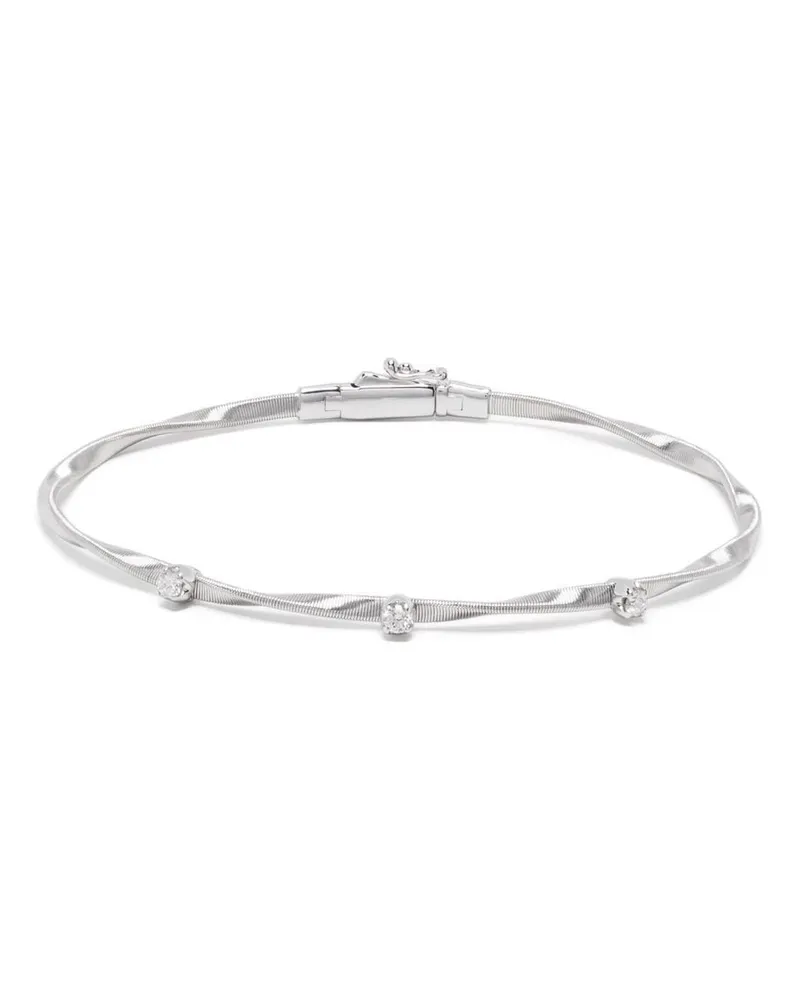 Marco Bicego 18kt Weißgoldarmband mit Diamanten Silber