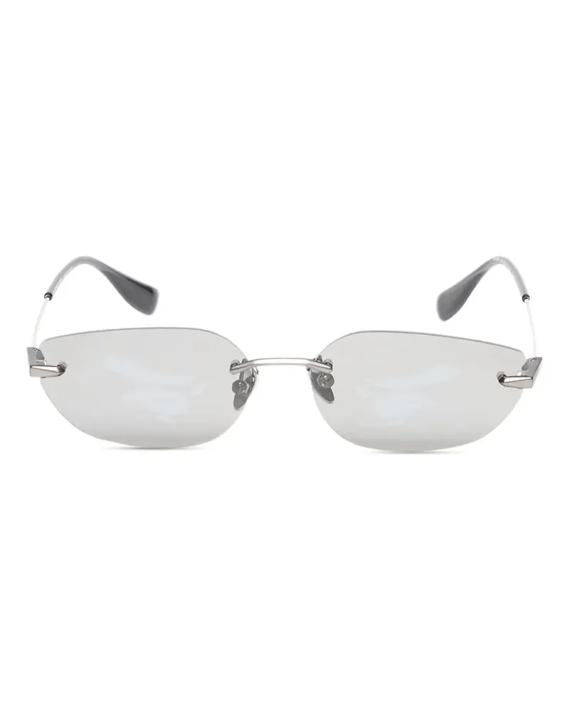 BAPE Rahmenlose Sonnenbrille - Silber Silber