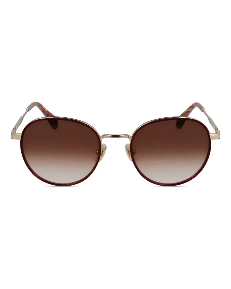 Paul Smith Sonnenbrille mit rundem Gestell - Gold Gold