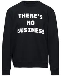 Aztech Mountain No Biz Sweatshirt mit Slogan-Print Schwarz