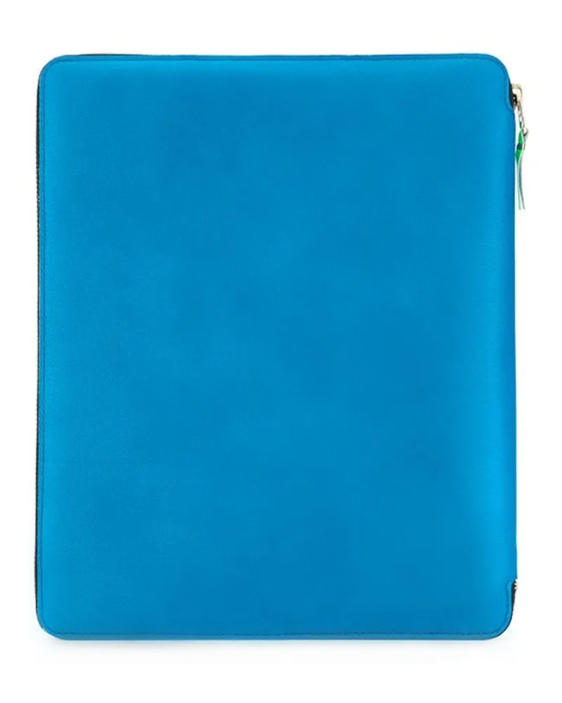 Comme des Garçons Laptoptasche in Colour-Block-Optik Blau