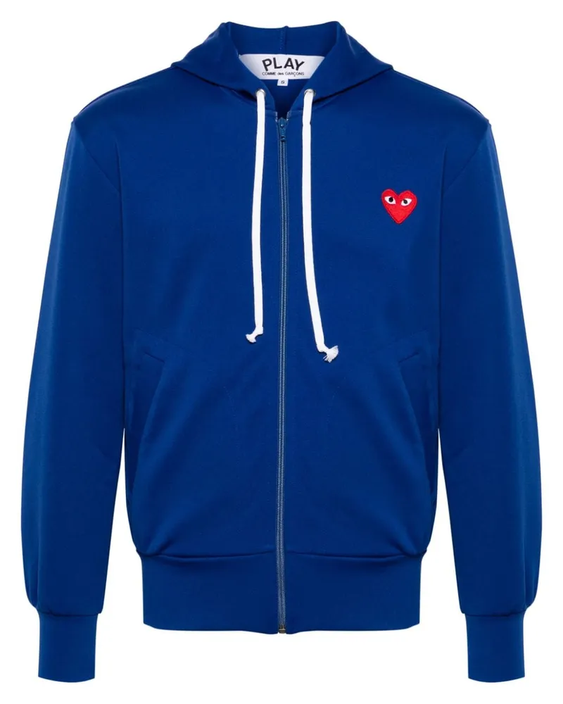 Comme des Garçons Hoodie mit Herzapplikation - Blau Blau