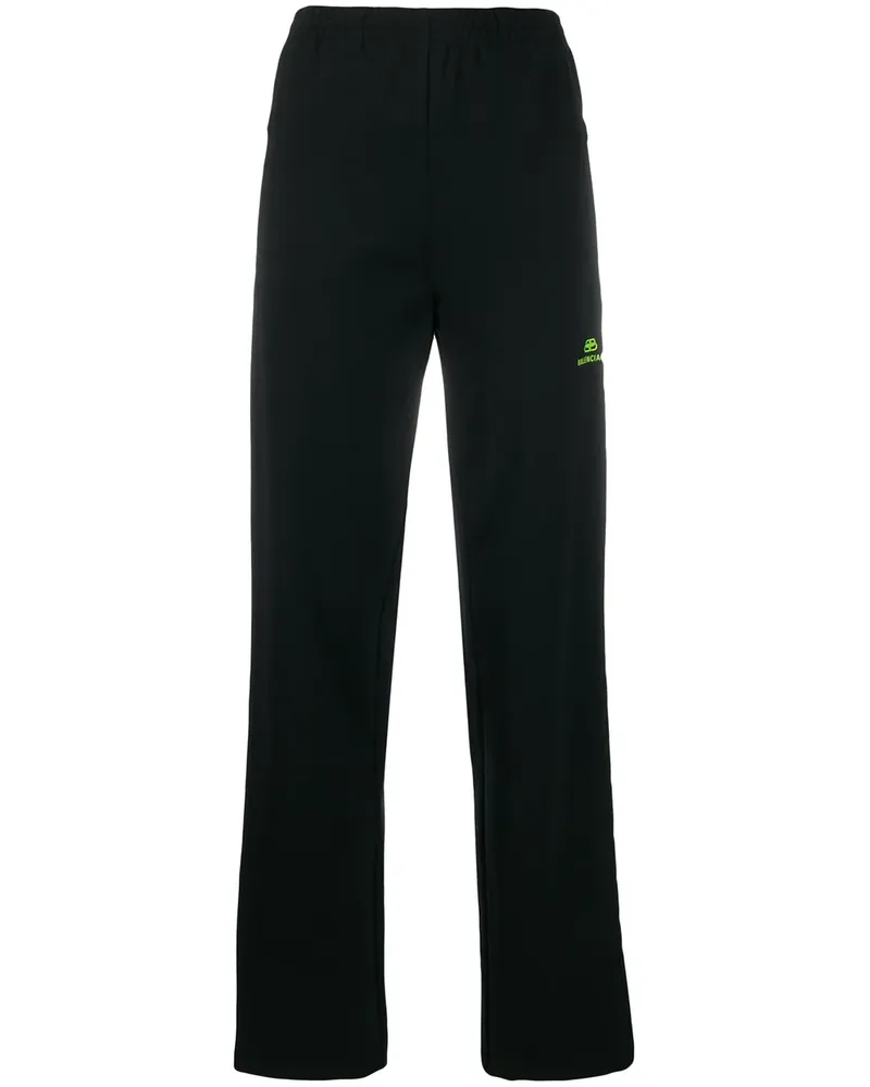 Balenciaga Hoch sitzende Jogginghose - Schwarz Schwarz