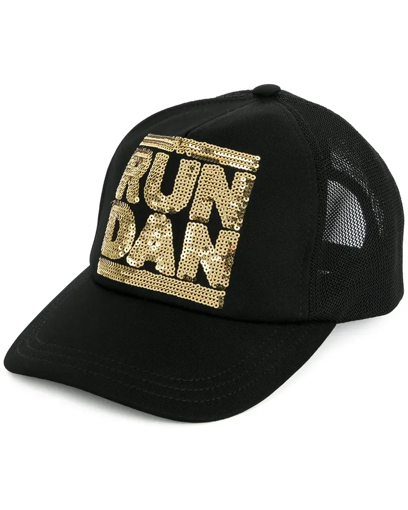 Dsquared2 Run Dan' Baseballkappe - Schwarz Schwarz