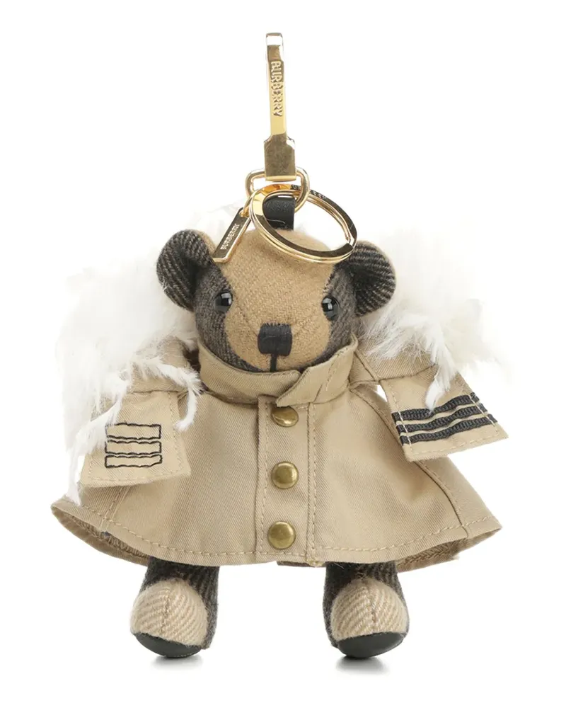 Burberry Schlüsselanhänger mit Plüschteddy - Nude Nude