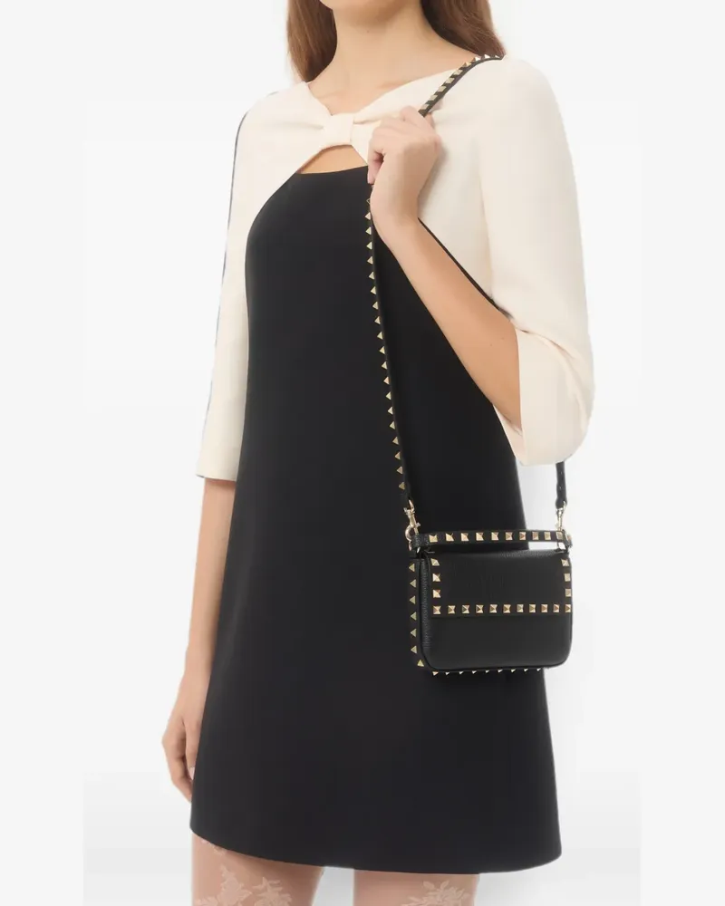 Valentino Garavani Rockstud Schultertasche - Schwarz Schwarz