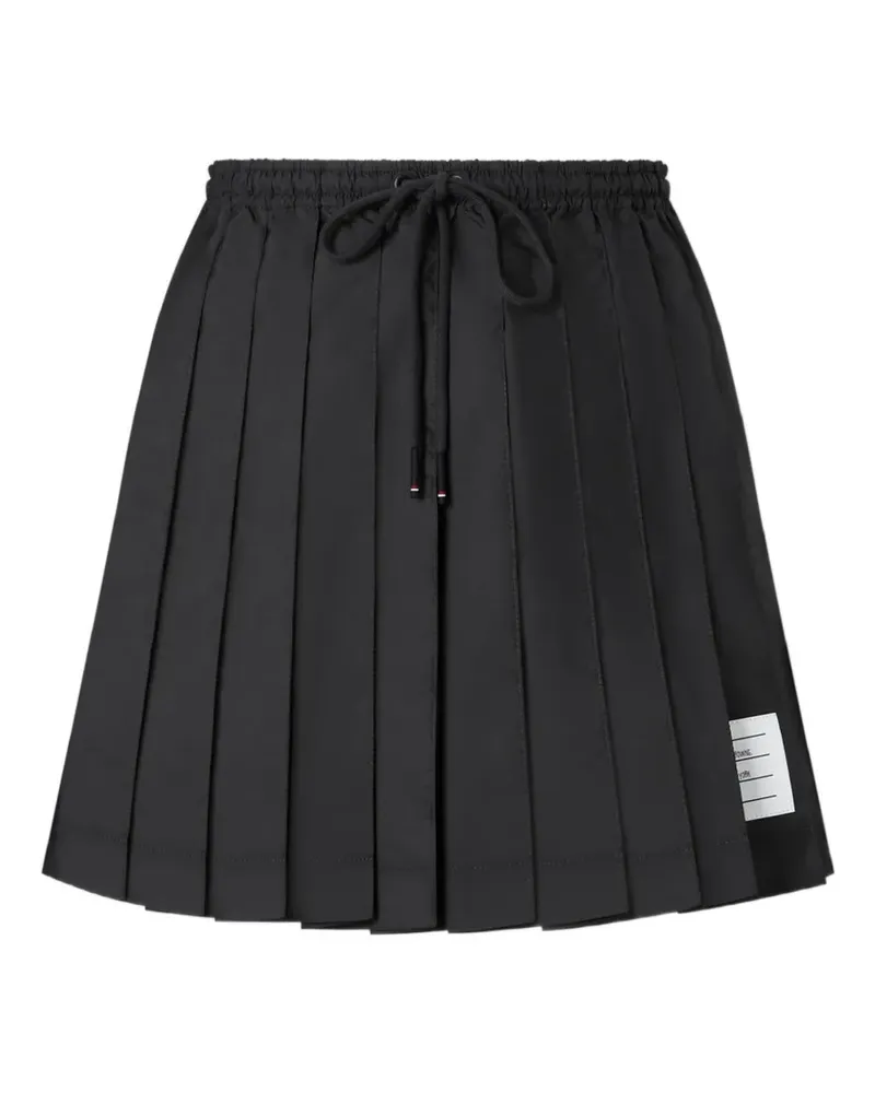 Thom Browne Minirock mit Falten - Schwarz Schwarz