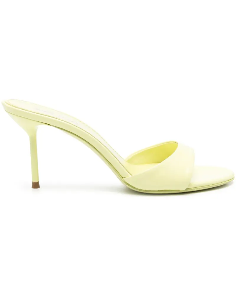 Paris Texas Mules aus Leder 90mm - Gelb Gelb