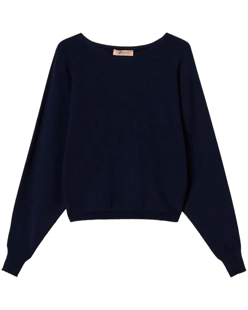 Twin-Set Pullover mit Rundhalsausschnitt - Blau Blau