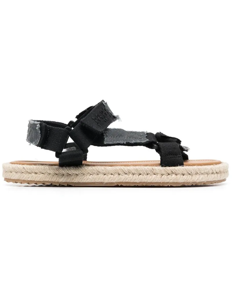 Maison Margiela Sandalen im Patchwork-Look - Schwarz Schwarz