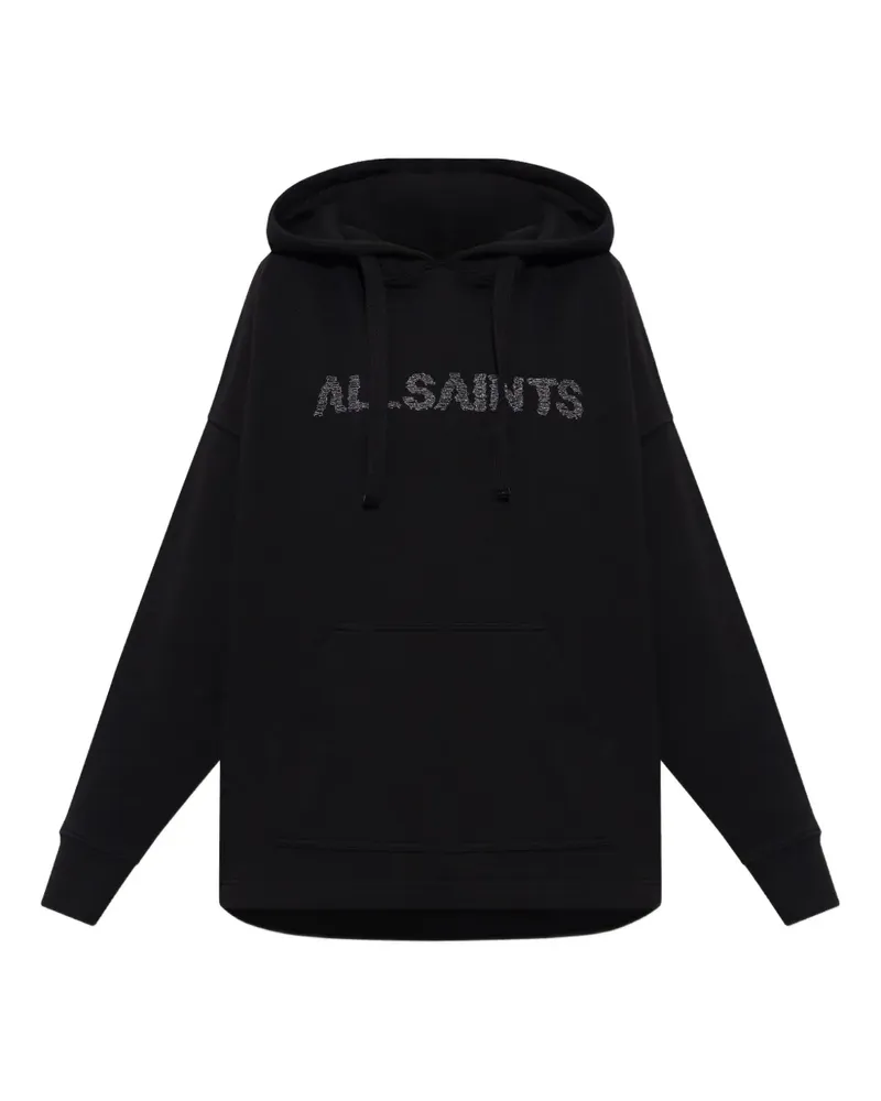 AllSaints Ettienne Hoodie mit Pins - Schwarz Schwarz