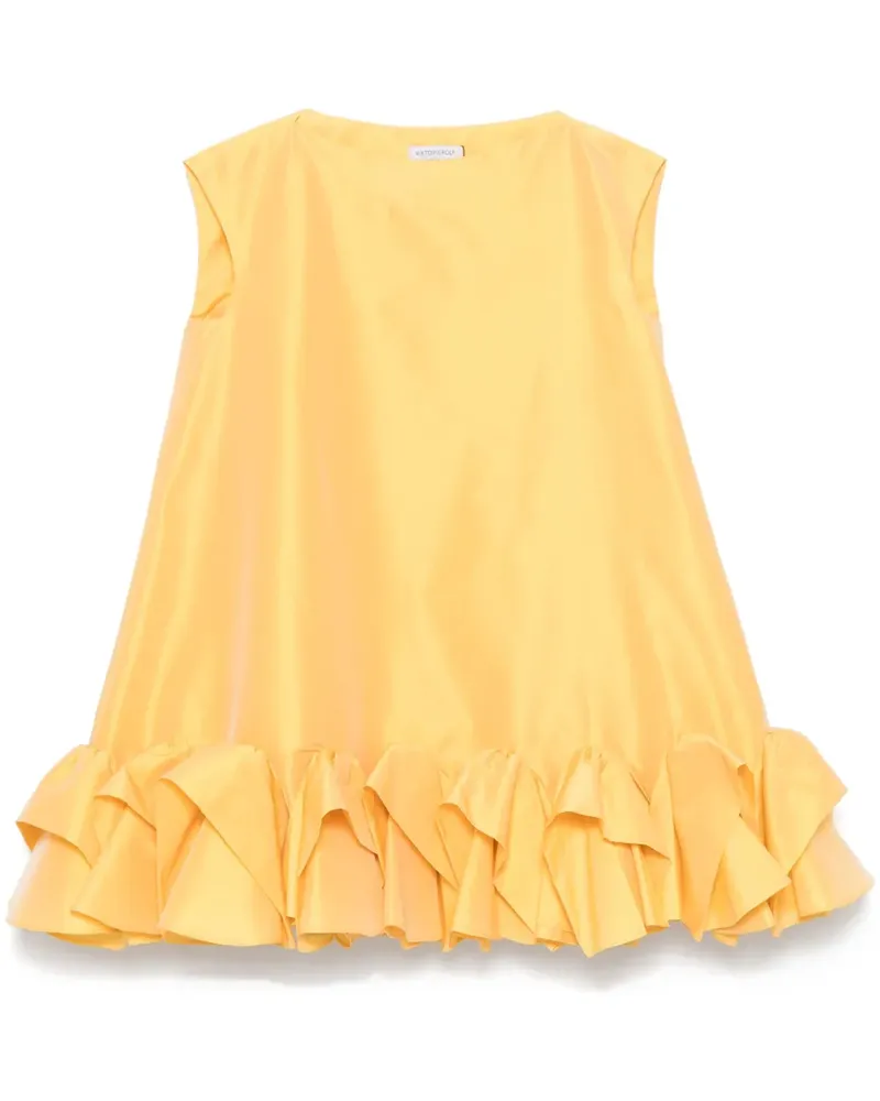 Viktor & Rolf Minikleid mit Biesen - Gelb Gelb