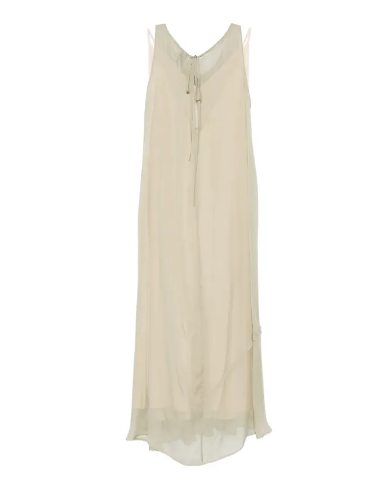 ALYSI sheer layered maxi dress - Grün Grün