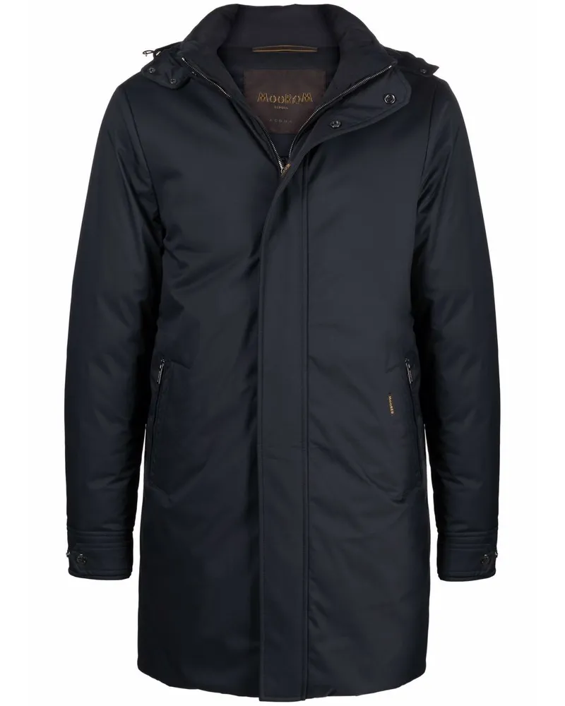 MOORER Daunenjacke mit Kapuze - Blau Blau