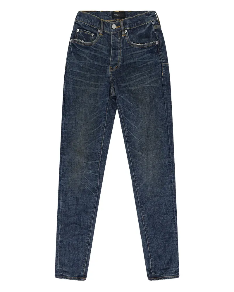 PURPLE BRAND RINSE SKINNY JEANS "Blue Dark Stone" - Blau Blau