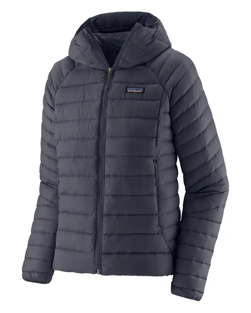 Patagonia Gefütterte Jacke mit Logo-Applikation - Blau Blau