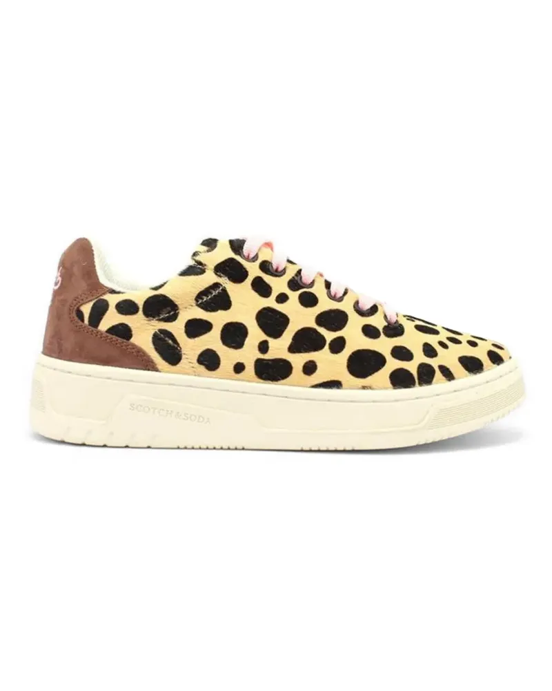 Scotch&Soda Sneakers mit Leopardenprint - Nude Nude