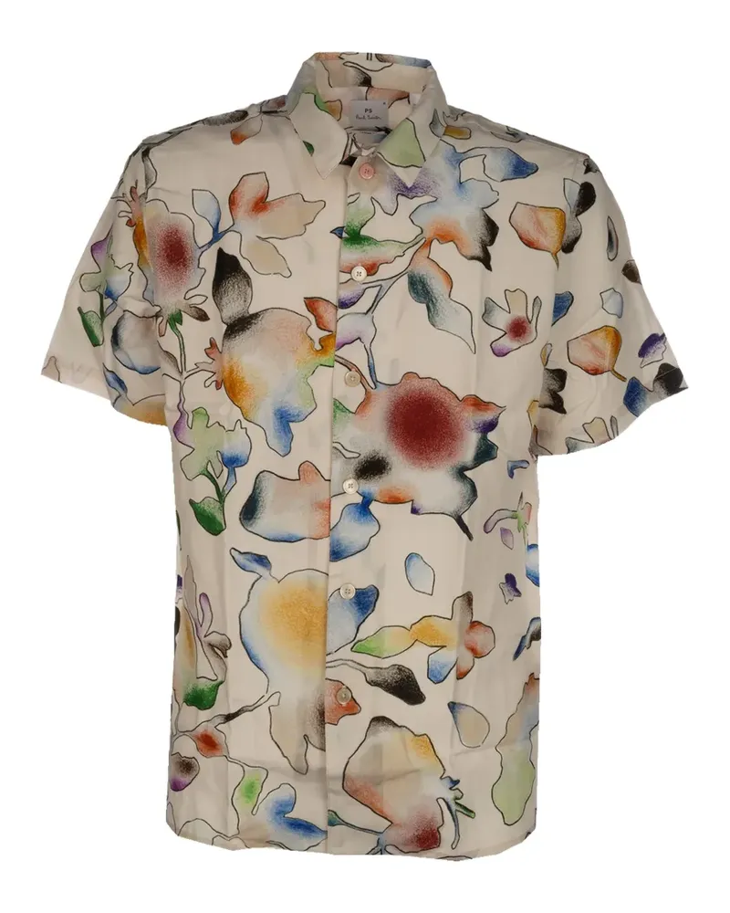 Paul Smith Hemd mit Blumenmuster - Nude Nude