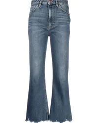 3x1 Slim-Fit-Jeans mit hohem Bund Blau