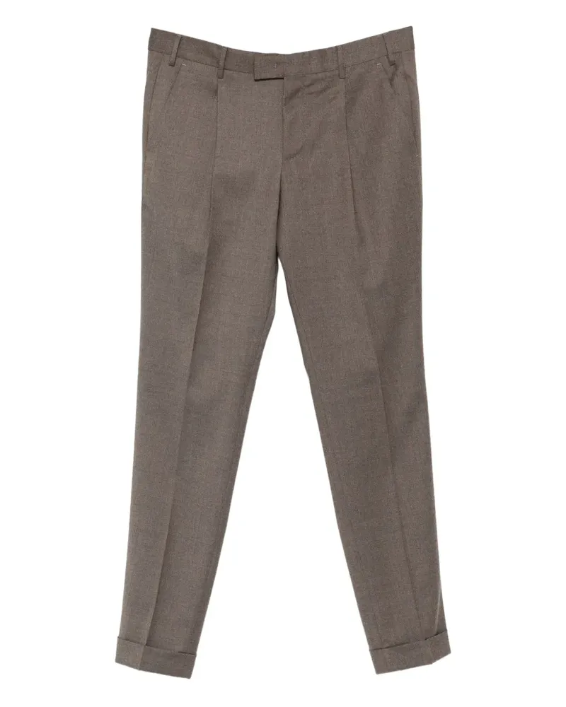 PT TORINO Hose mit Bundfalten - Braun Braun
