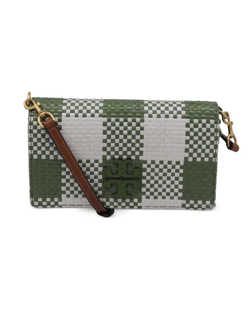Tory Burch Gewebte McGraw Umhängetasche - Grün Grün