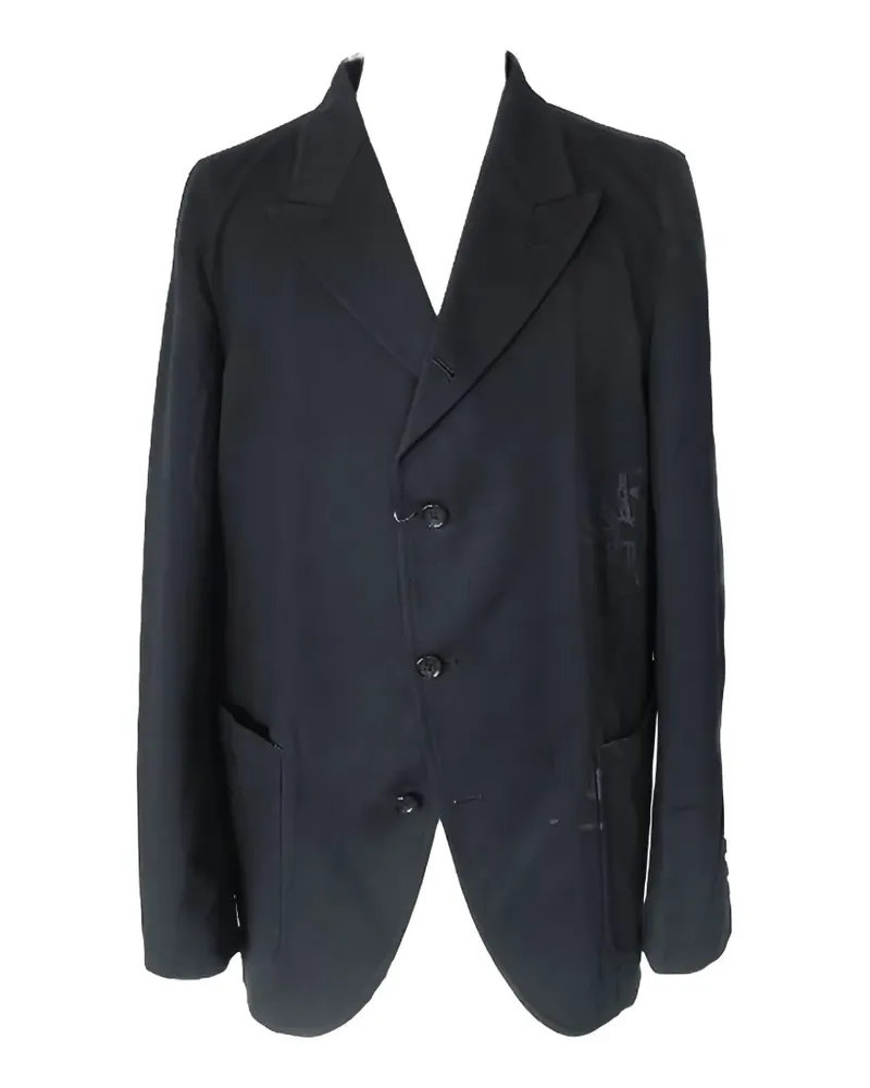 Comme des Garçons graphic-print single-breasted blazer - Blau Blau