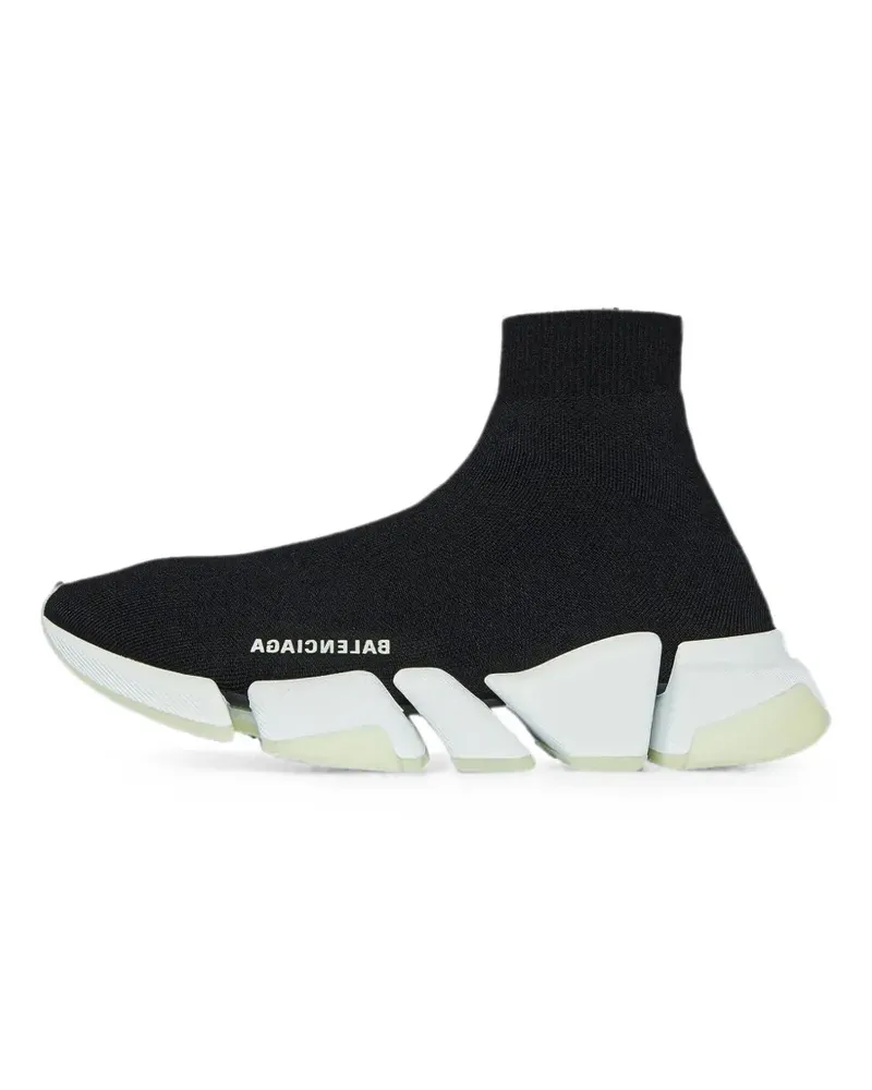 Balenciaga Speed 2.0 High-Top-Sneakers - Schwarz Schwarz