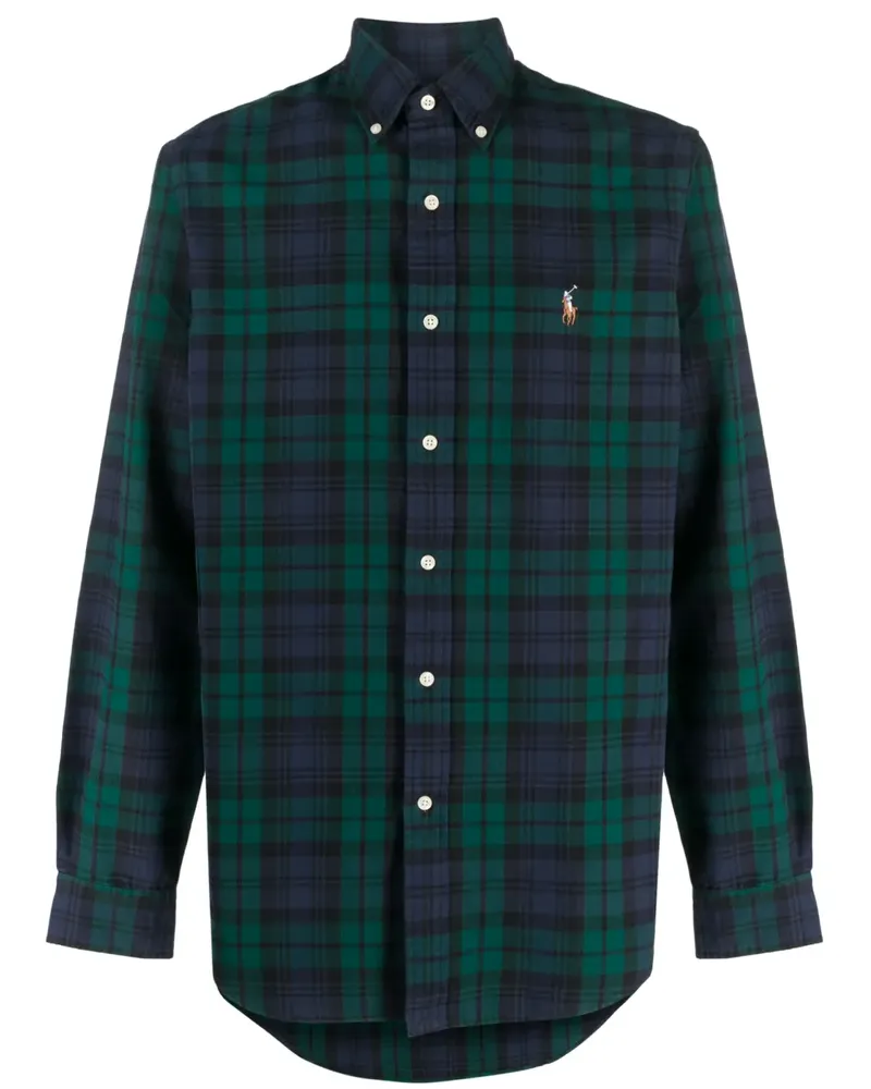 Ralph Lauren Kariertes Hemd mit Polo Pony - Grün Grün