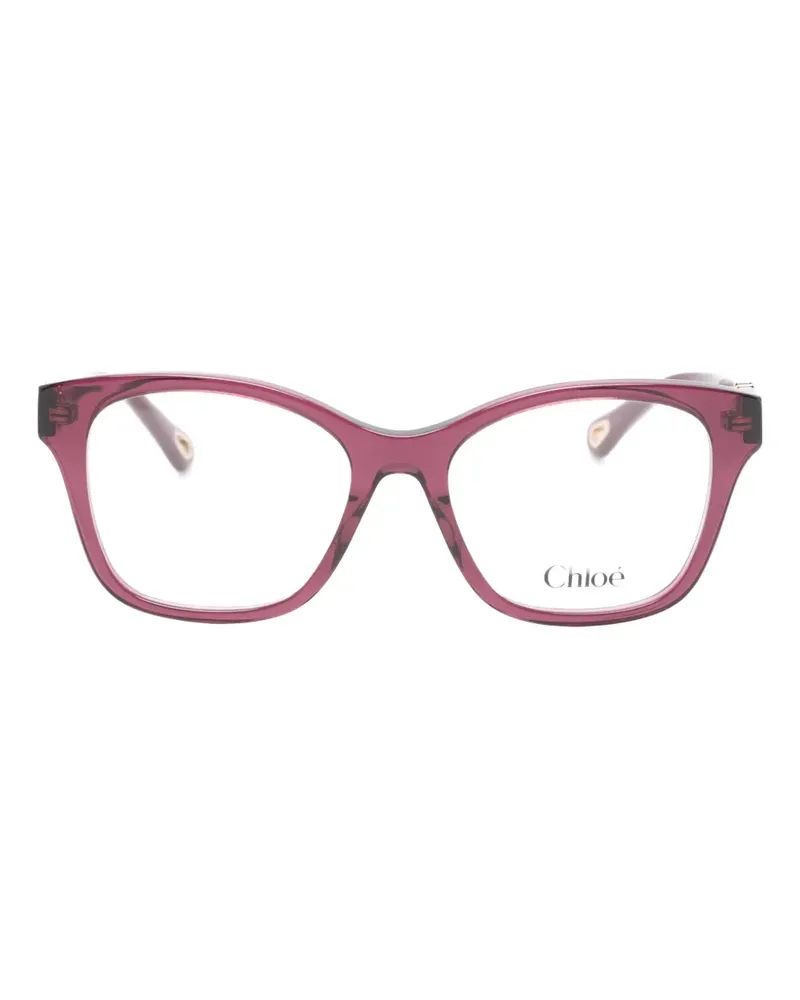Chloé Brille mit eckigem Gestell - Rot Rot