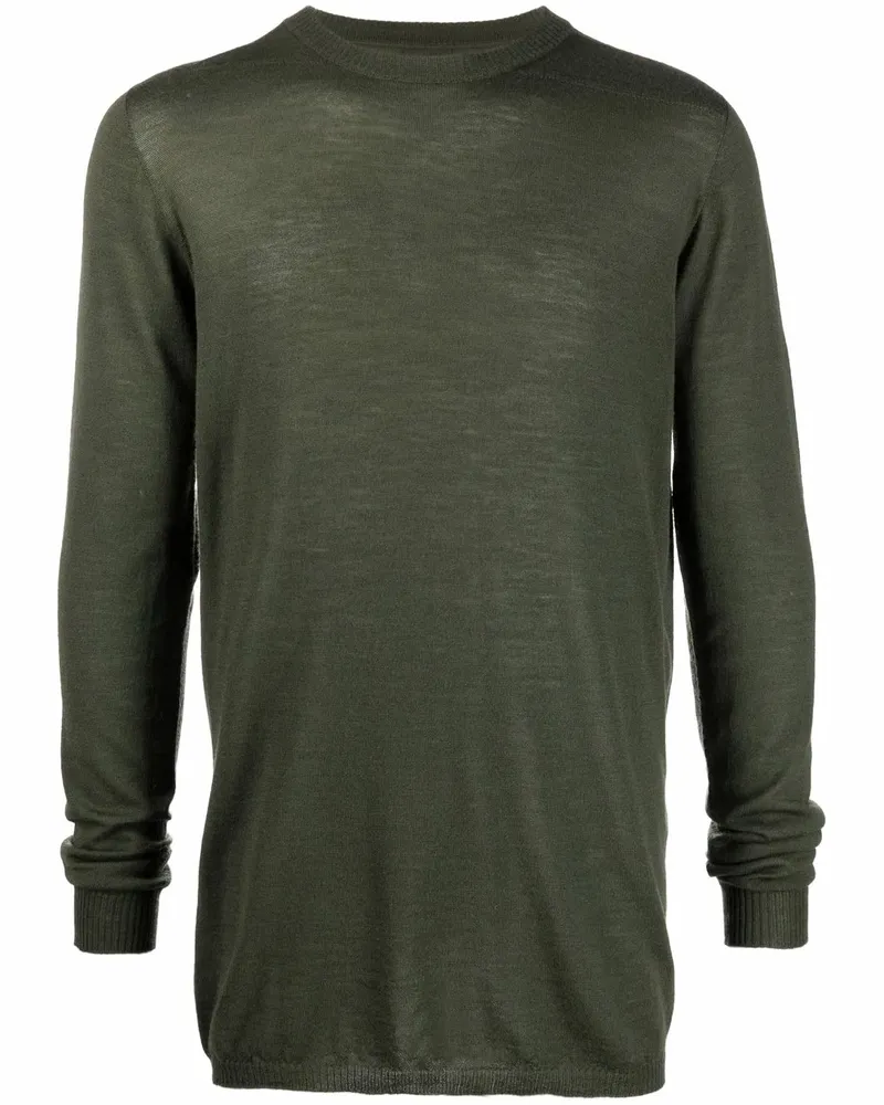 Rick Owens Fein gestrickter Pullover - Grün Grün