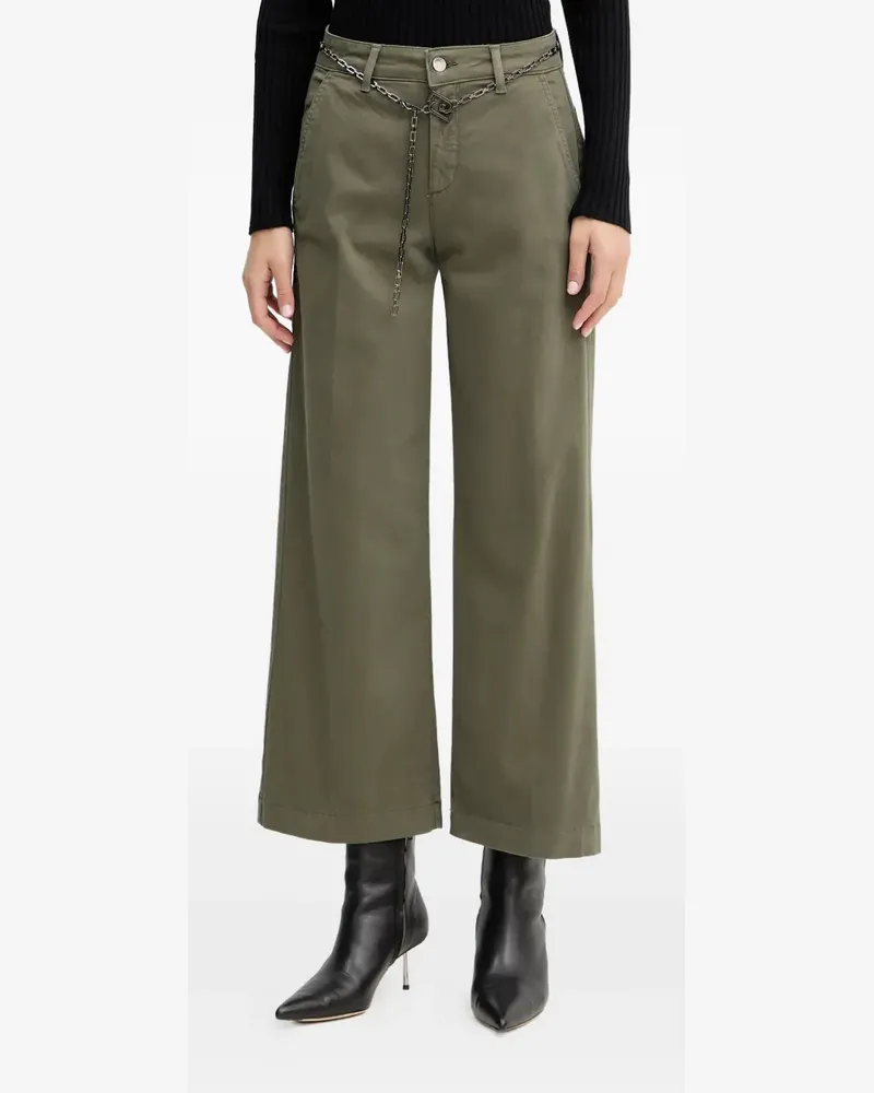 Liu Jo chain-belt trousers - Grün Grün