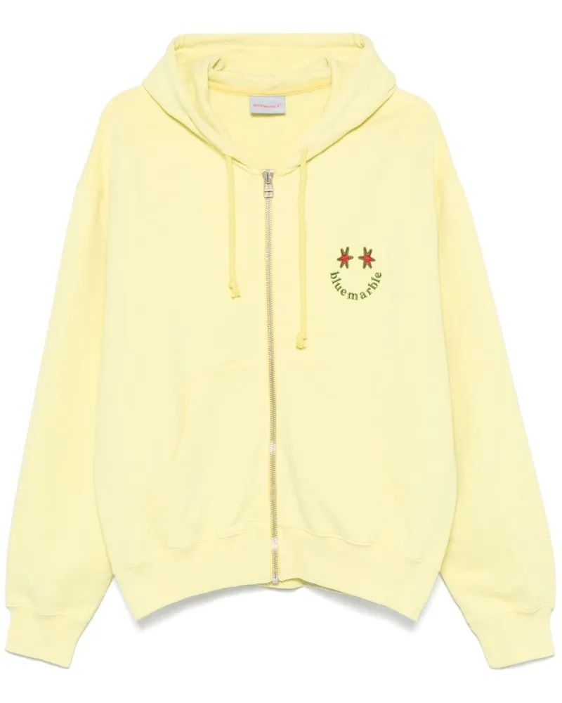 BLUEMARBLE Hoodie mit Smiley - Gelb Gelb