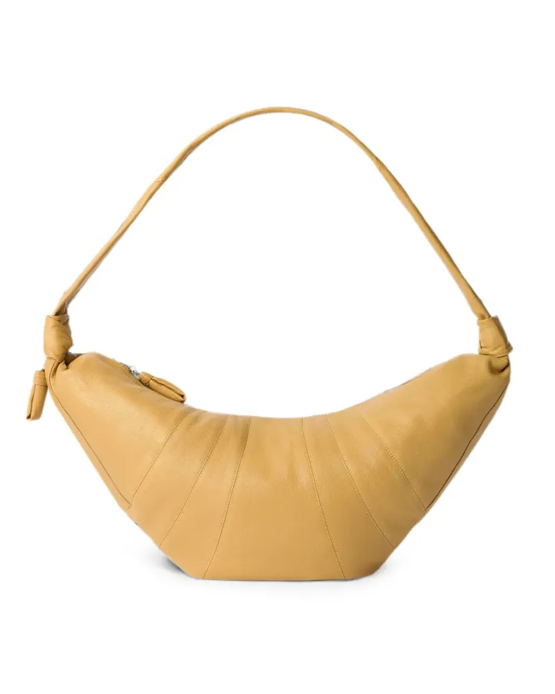 Christophe Lemaire large Croissant bag in goat leather - Nude Nude