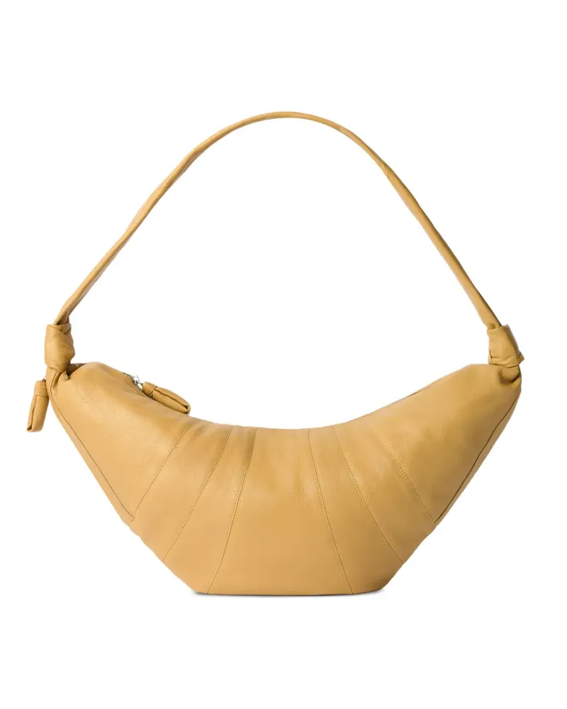 Christophe Lemaire Große Croissant Tasche aus Ziegenleder - Nude Nude