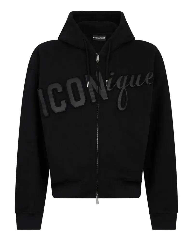 Dsquared2 Kapuzenjacke mit Kapuze - Schwarz Schwarz