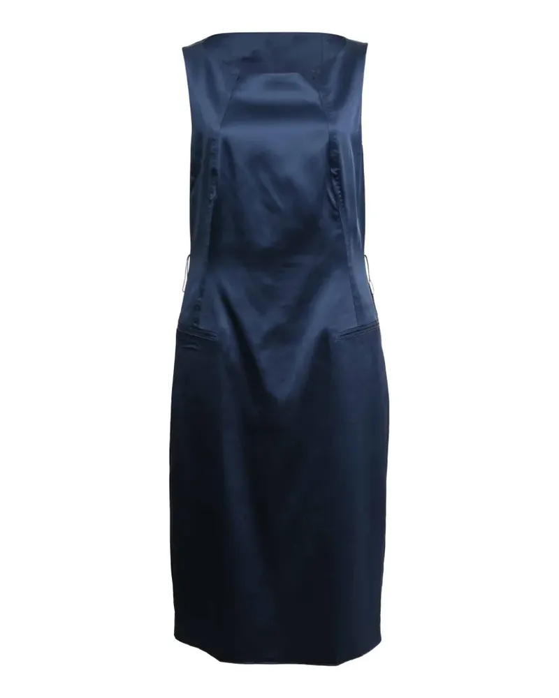 HUGO BOSS sleeveless midi dress - Blau Blau