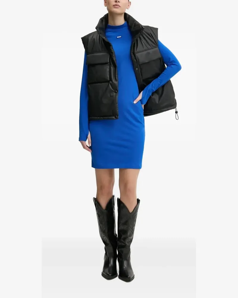 HUGO BOSS Langärmeliges Minikleid - Blau Blau