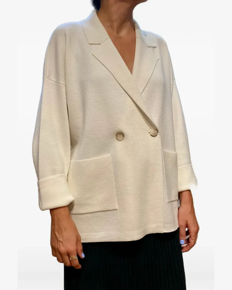 Gran Sasso Doppelreihiger Blazer - Nude Nude