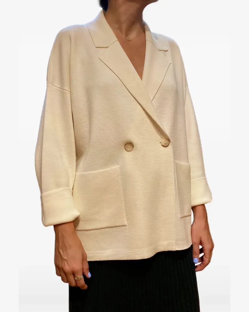 Gran Sasso Doppelreihiger Blazer - Nude Nude